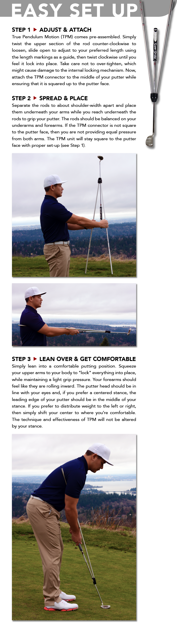 True Pendulum Motion Golf Putting Training Aid Indiegogo