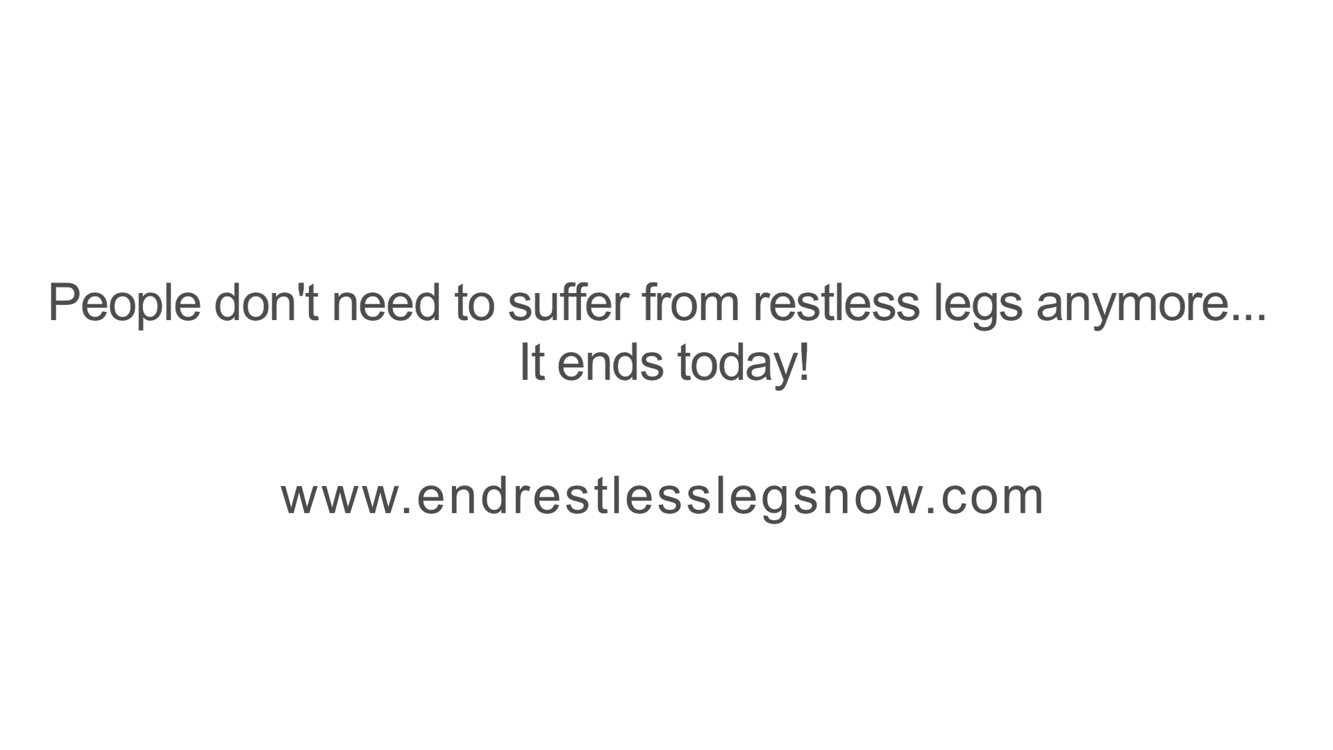 Restless Legs | Indiegogo