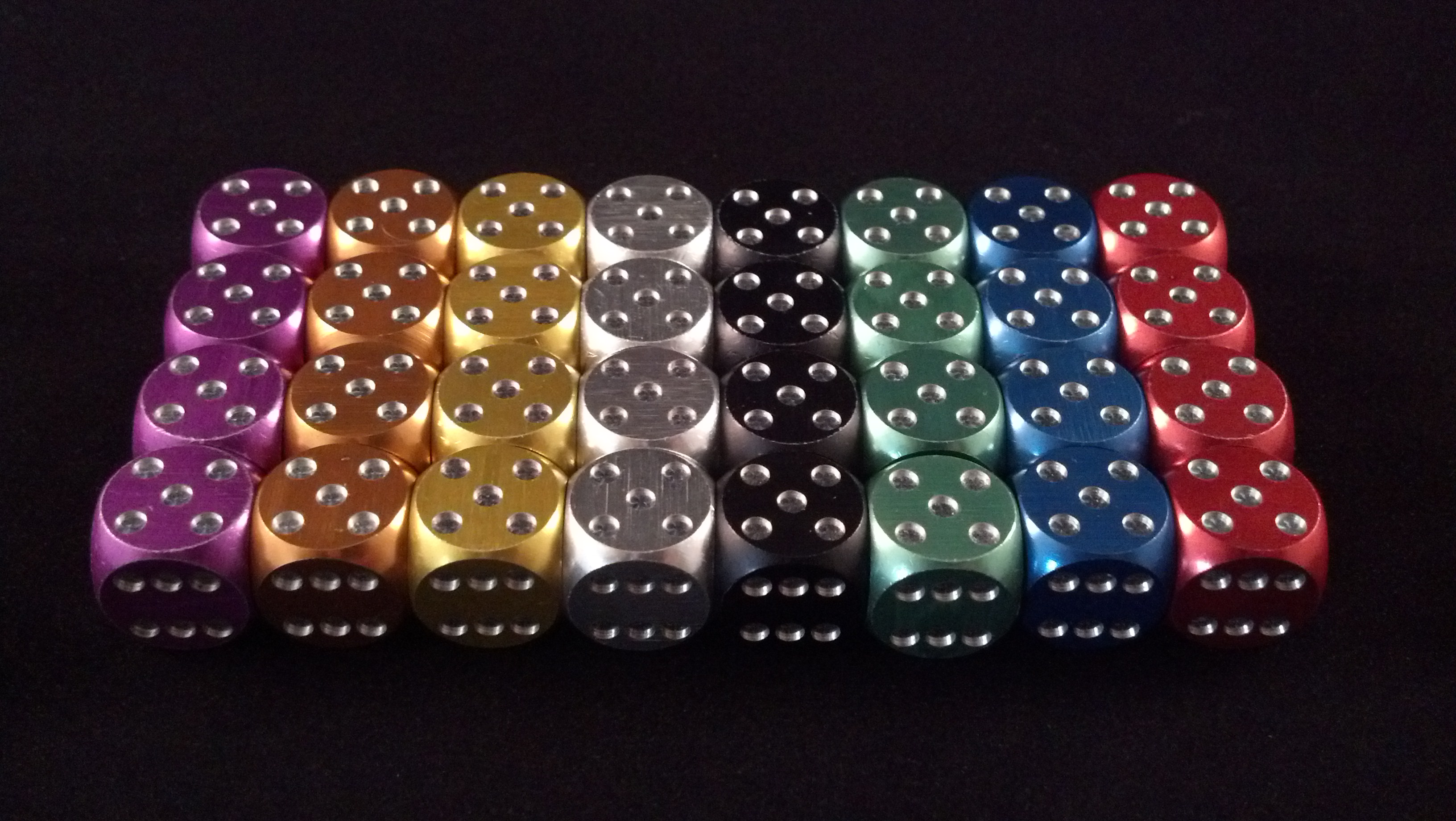 Precision Metal Dice Solid & Floating d6 Indiegogo