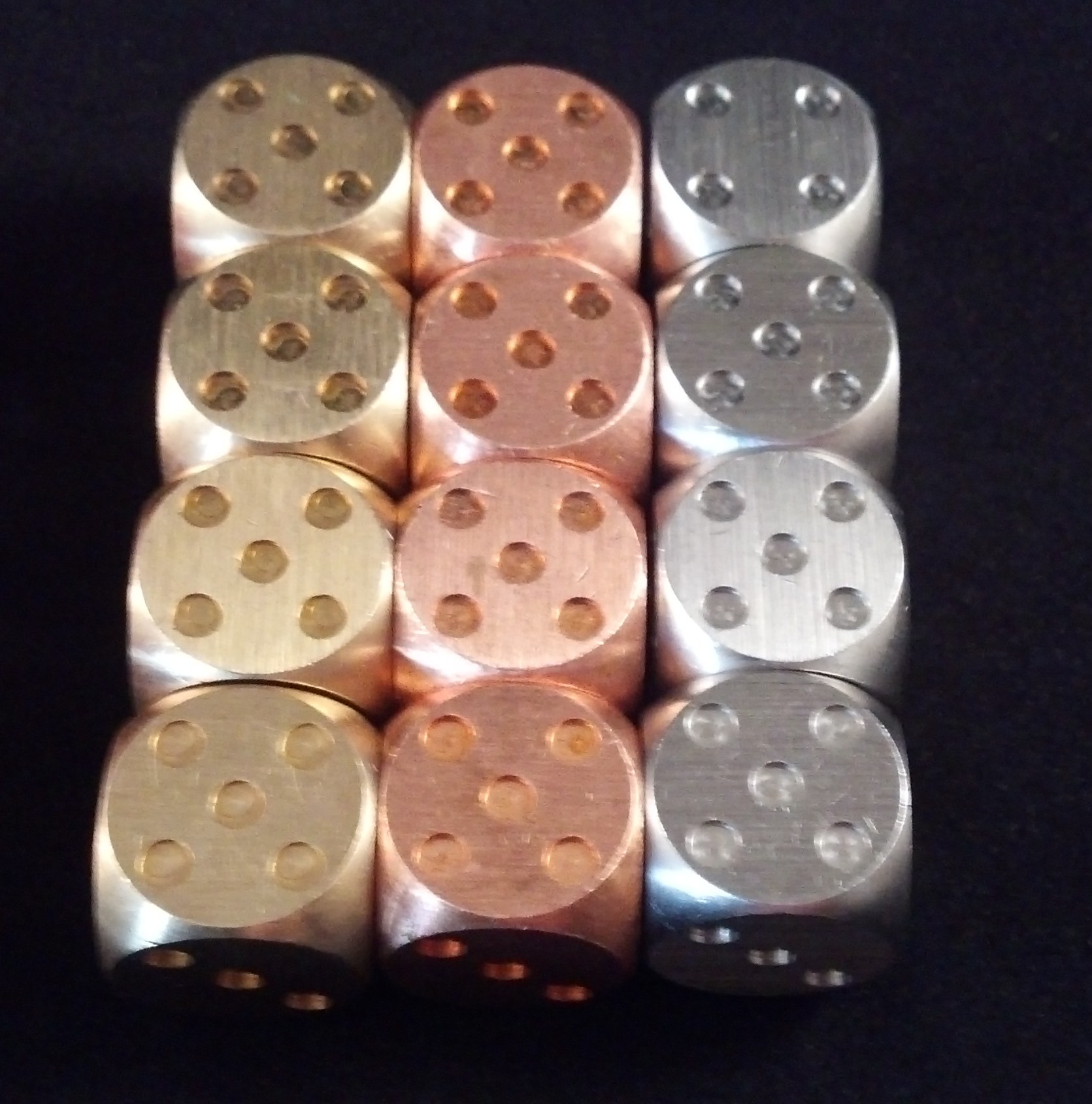 Precision Metal Dice Solid & Floating d6 Indiegogo