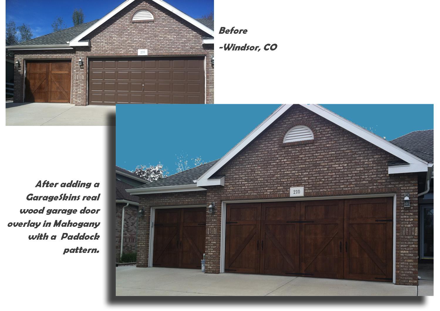 GarageSkins real wood garage door overlays Indiegogo