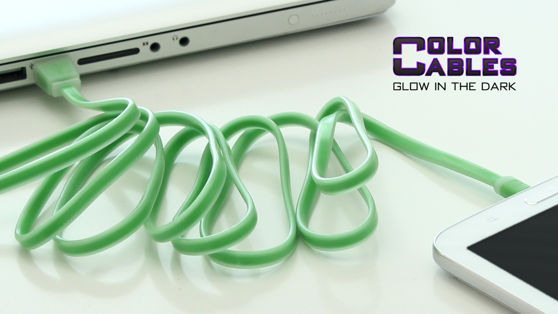 Color Cables Glow in the Dark, Charge & Sync Cables Indiegogo