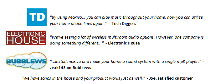 play music throughout house wirelessly